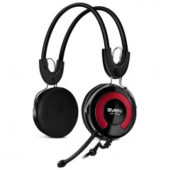 SVEN AP-540, Headphones with microphone, Volume control, 2.2m, Black